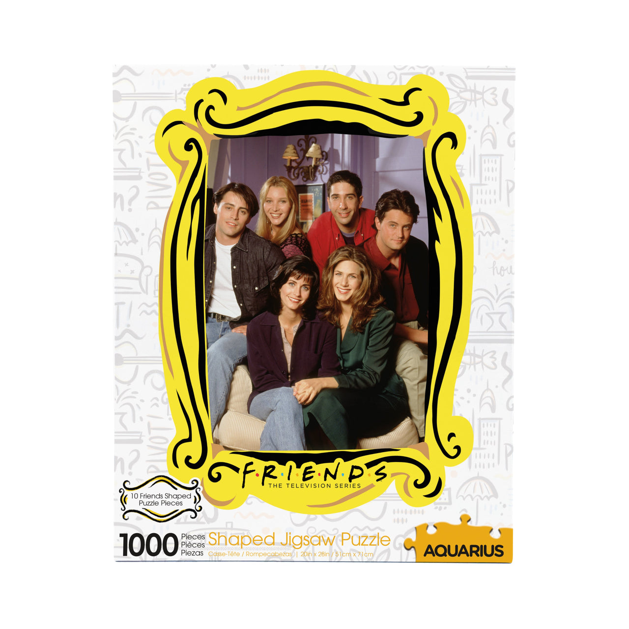 Friends Apartment Diecut 1000 Piece Jigsaw Puzzle – 3 PC PPK