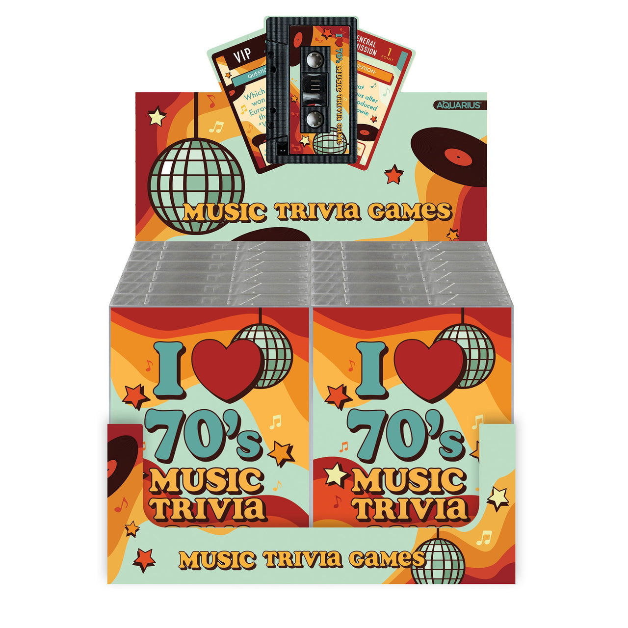 I Love 70's Music Trivia Card Game (PDQ) – 6 PC PPK ($5.30 each)