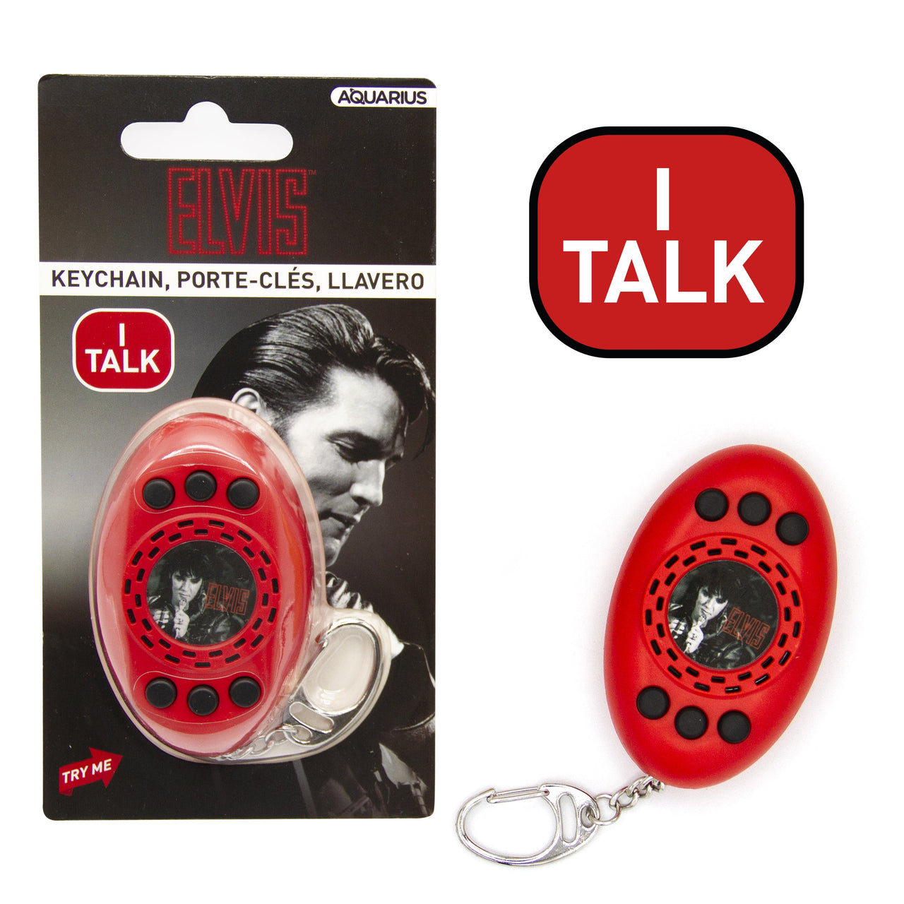 Elvis SQUAWKey Talking Keychain – 6 PC PPK
