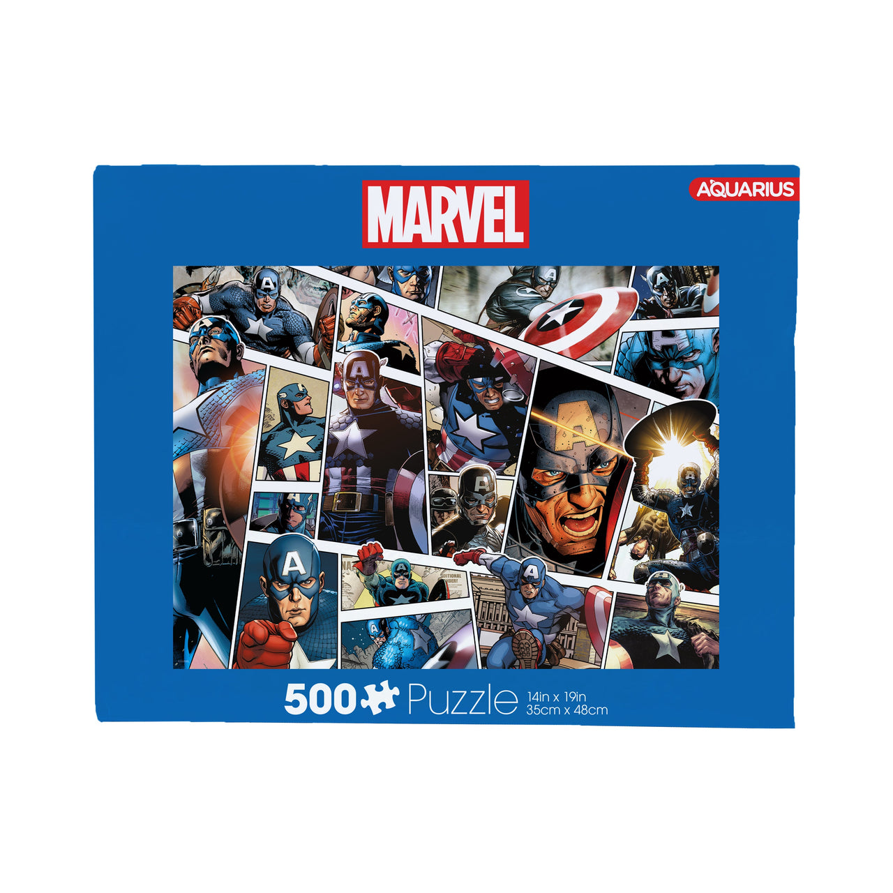 Marvel Captain America Panels 500 Piece Jigsaw Puzzle – 3 PC PPK