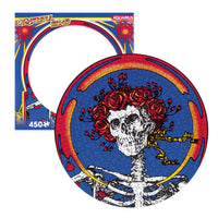Thumbnail for Grateful Dead Skull & Roses 450 Piece Picture Disc Jigsaw Puzzle – 3 PC PPK