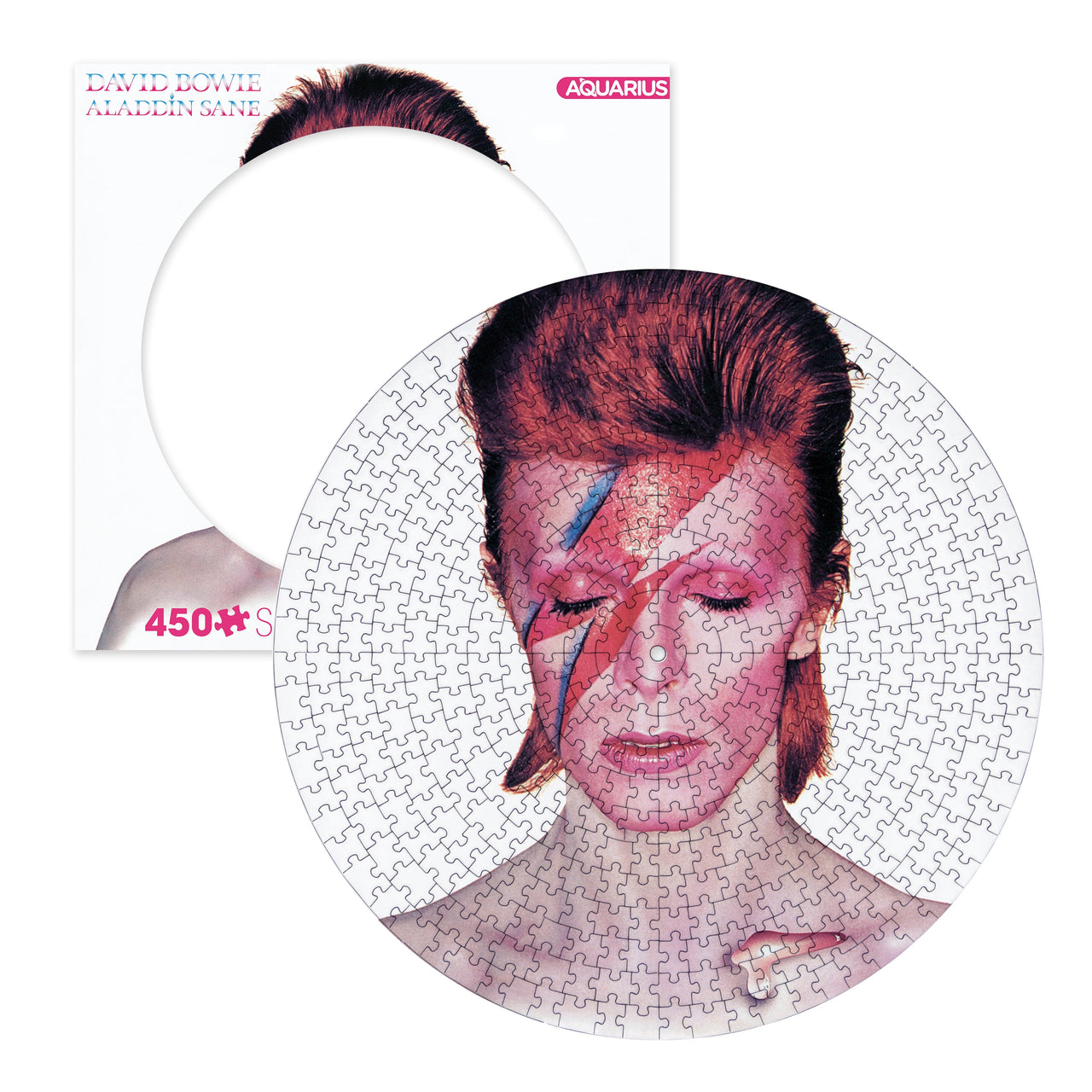 David Bowie Aladdin Sane 450 Piece Picture Disc Jigsaw Puzzle – 3 PC PPK