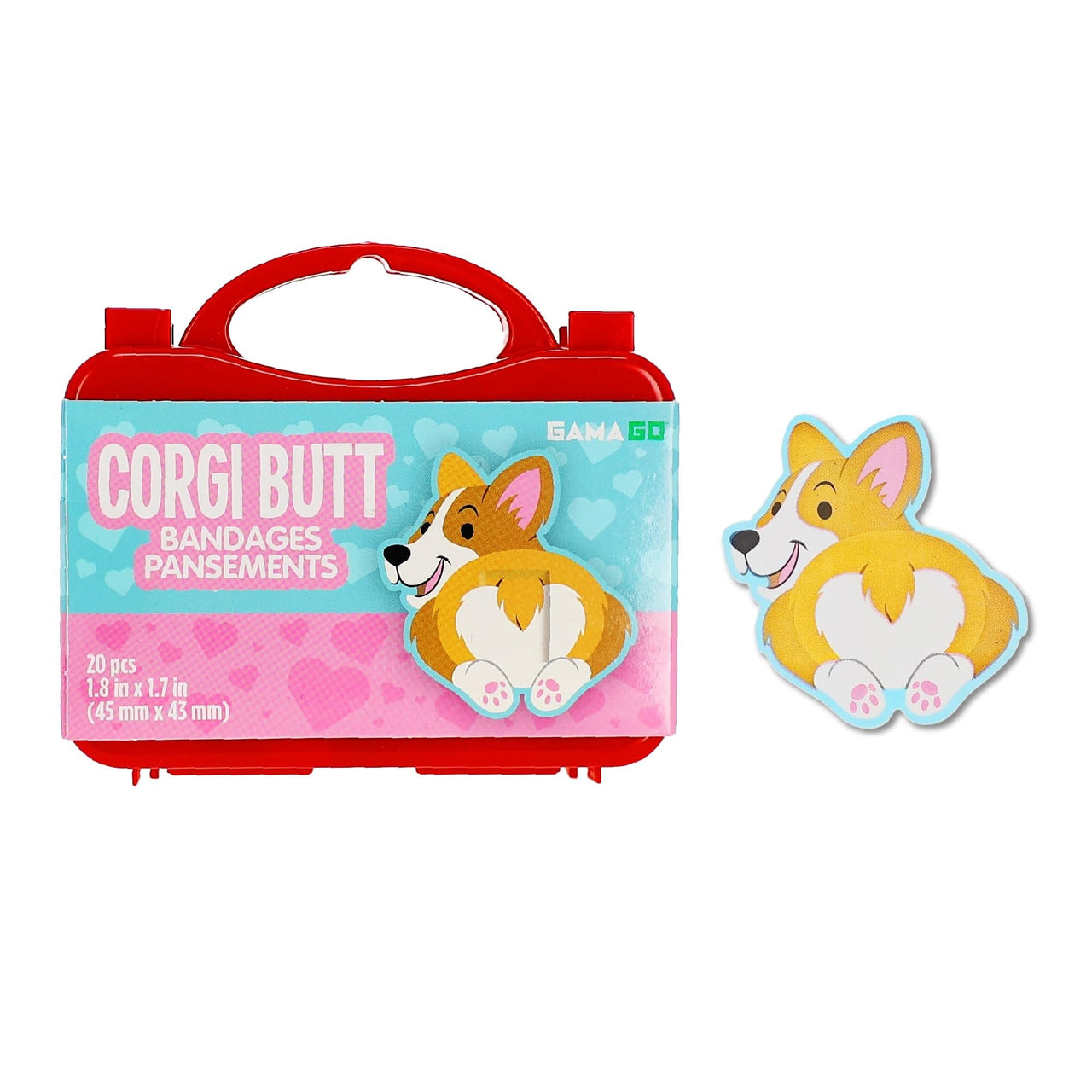 Corgi Butt Adhesive Bandages, 20 count (PDQ) – 12 PC PPK ($3.70 each)
