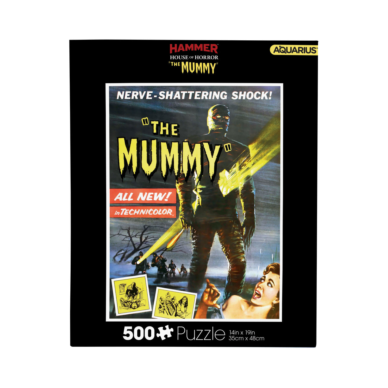 Hammer - The Mummy 500 Piece Jigsaw Puzzle – 3 PC PPK