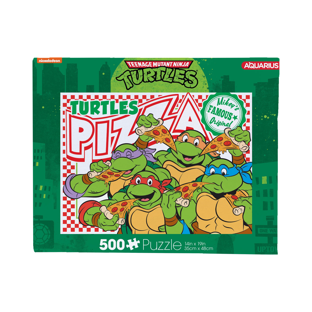 TMNT Pizza 500 Piece Jigsaw Puzzle – 3 PC PPK
