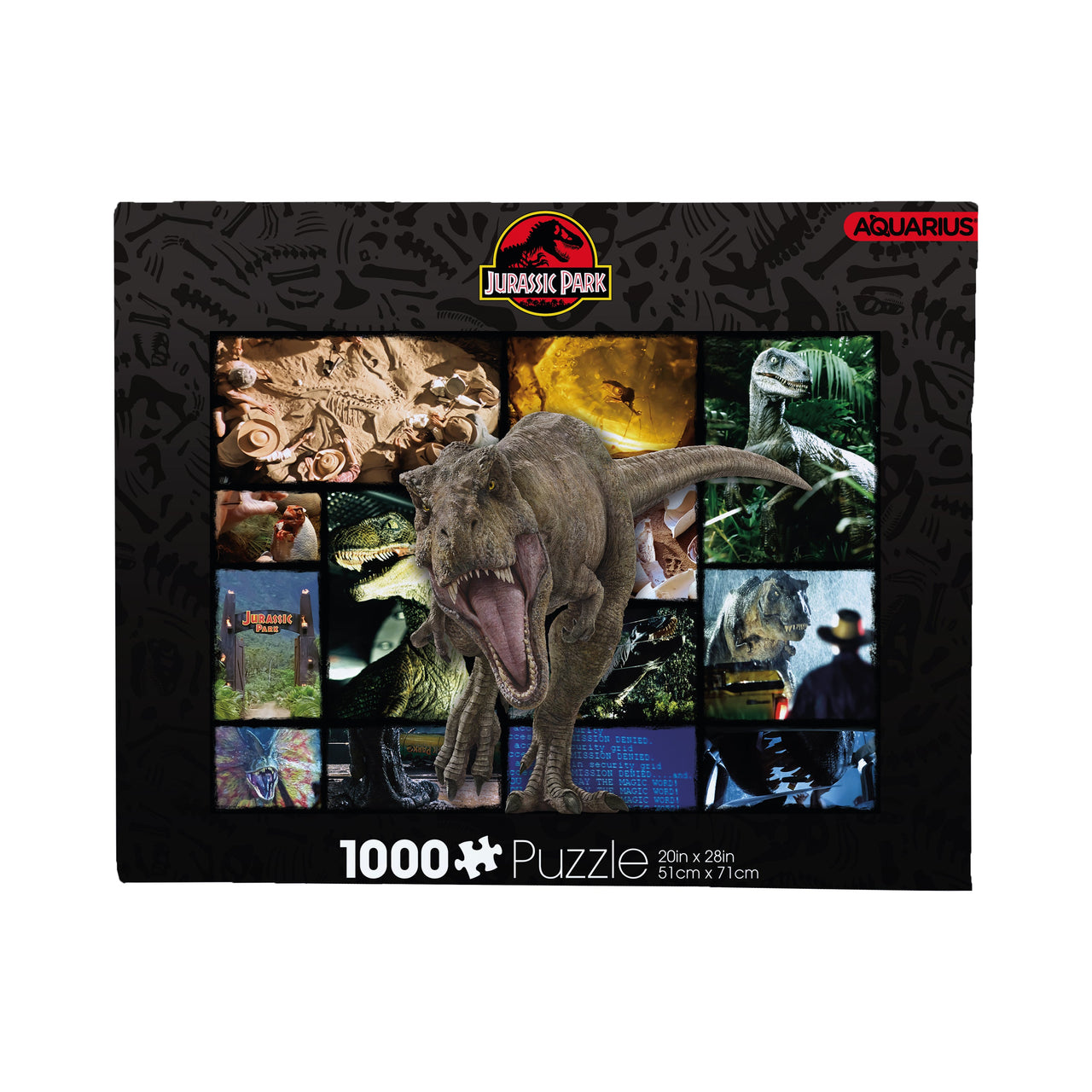 Jurassic Park Collage 1000 Piece Jigsaw Puzzle – 3 PC PPK