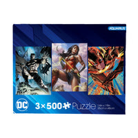 Thumbnail for DC Comics 3 x 500 Piece Jigsaw Puzzle Set – 3 PC PPK ($13.25 each)