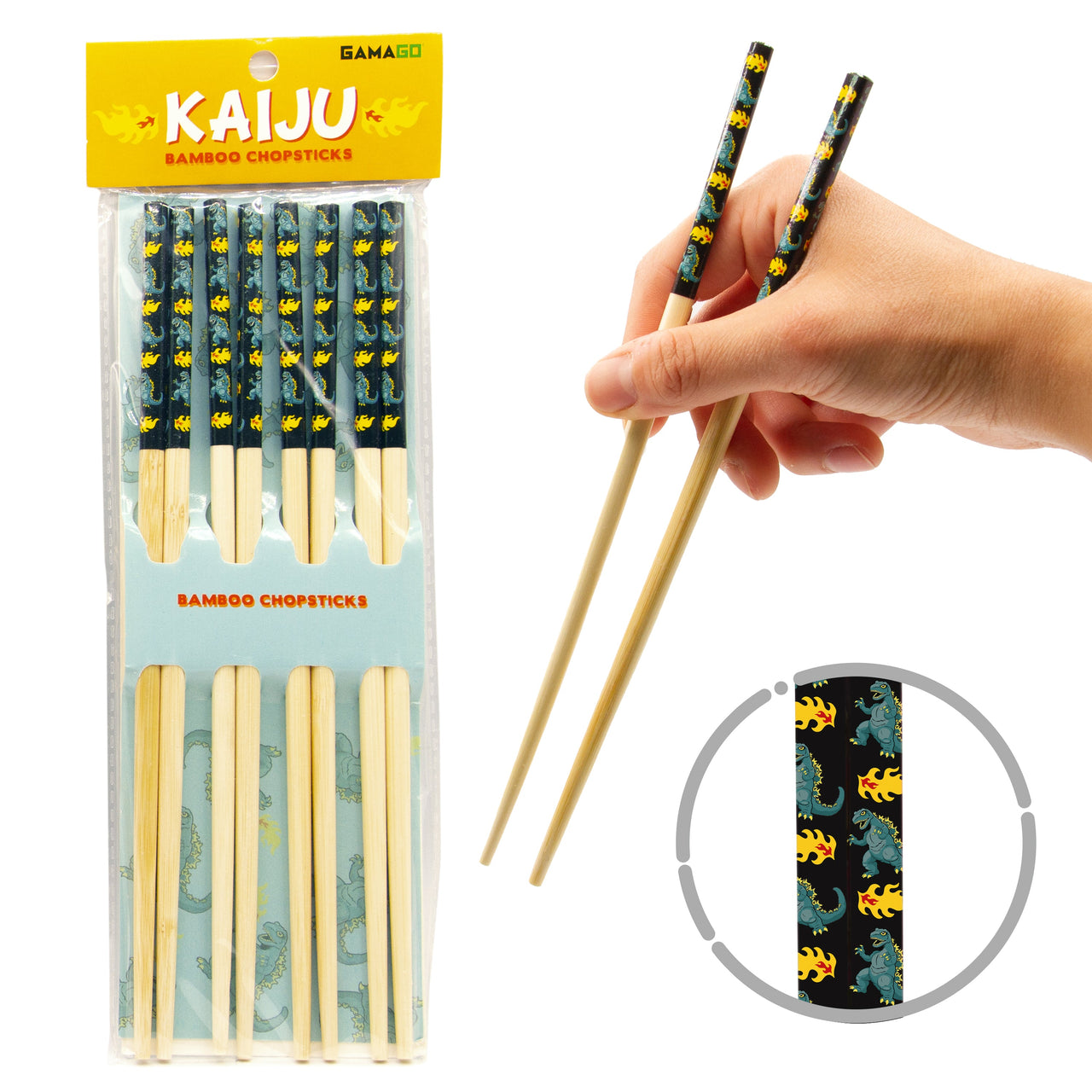 Kaiju Godzilla Chopsticks – 12 PC PPK