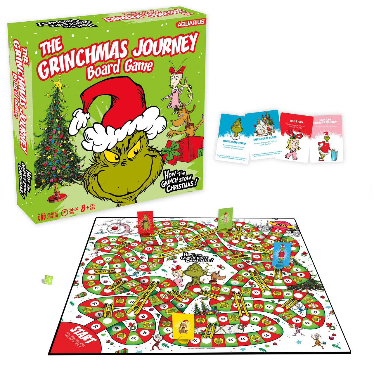 Grinch Christmas Journey Board Game – 3 PC PPK