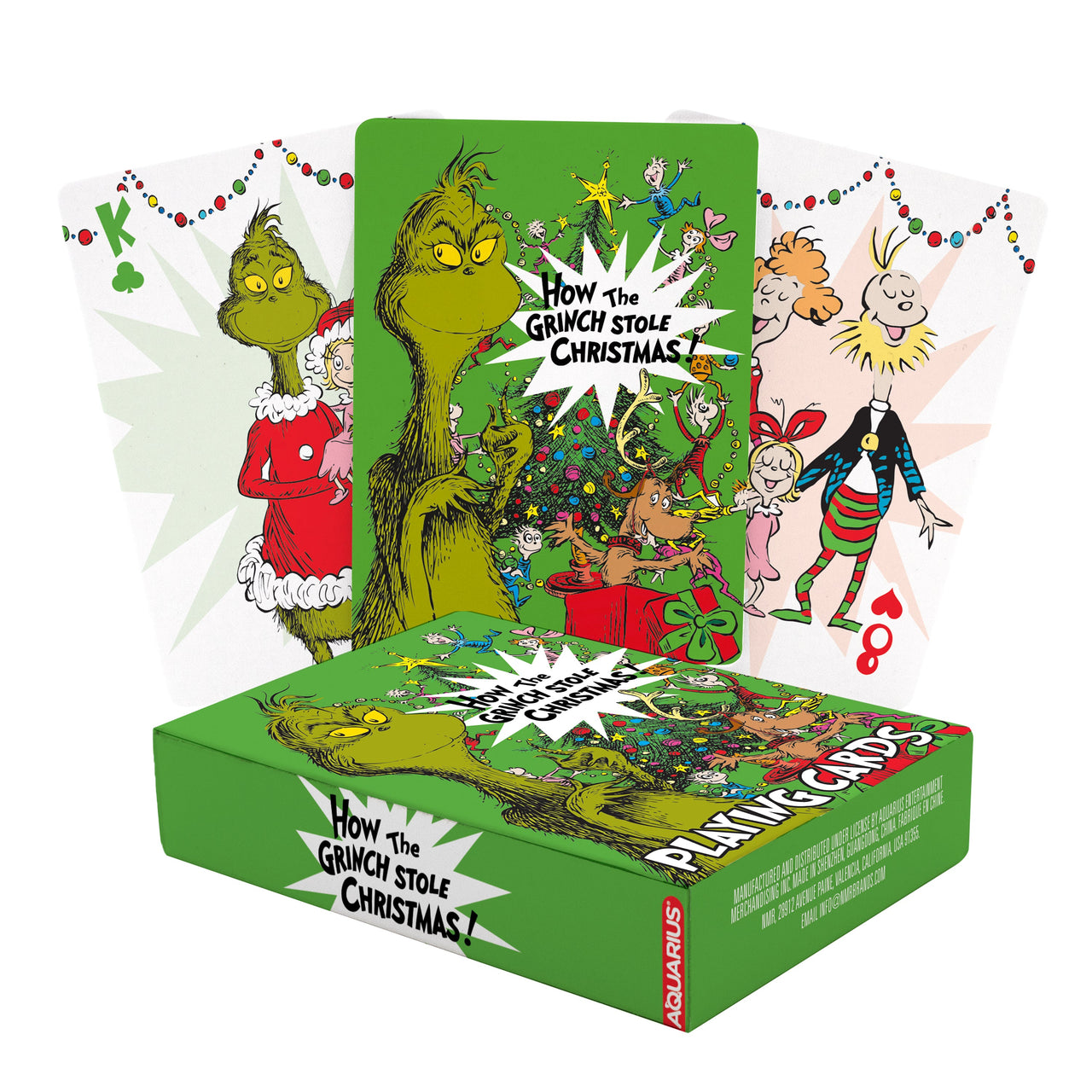 Grinch Christmas Playing Cards – 6 PC PPK