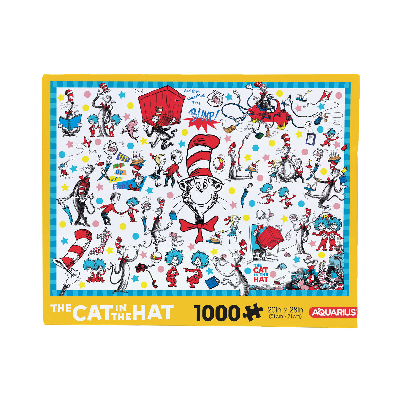 Cat in The Hat 1000 Piece Jigsaw Puzzle – 3 PC PPK