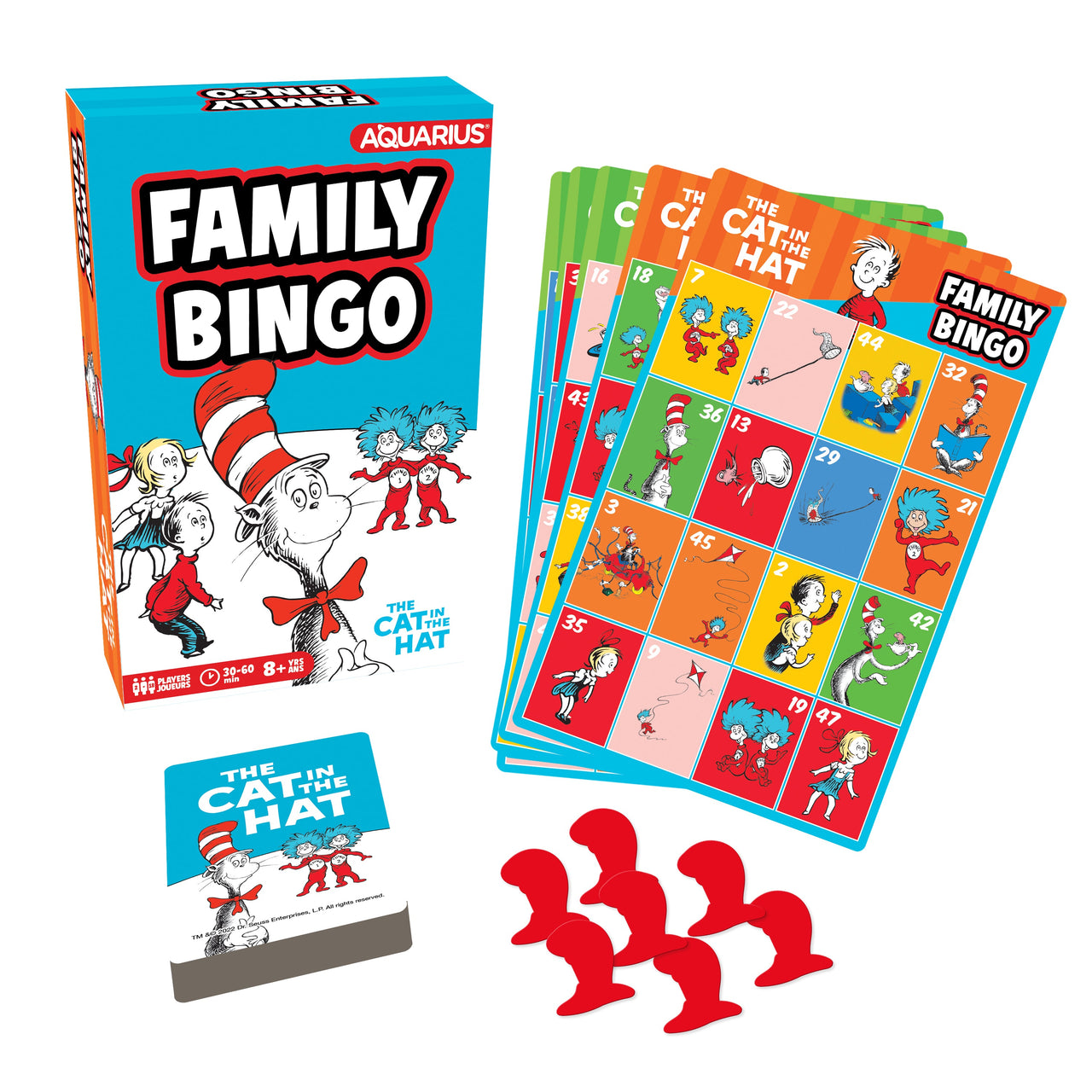 Cat in The Hat Family Bingo Game – 6 PC PPK