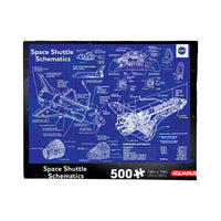 Thumbnail for NASA - Shuttle Schematic 500 Piece Jigsaw Puzzle – 3 PC PPK