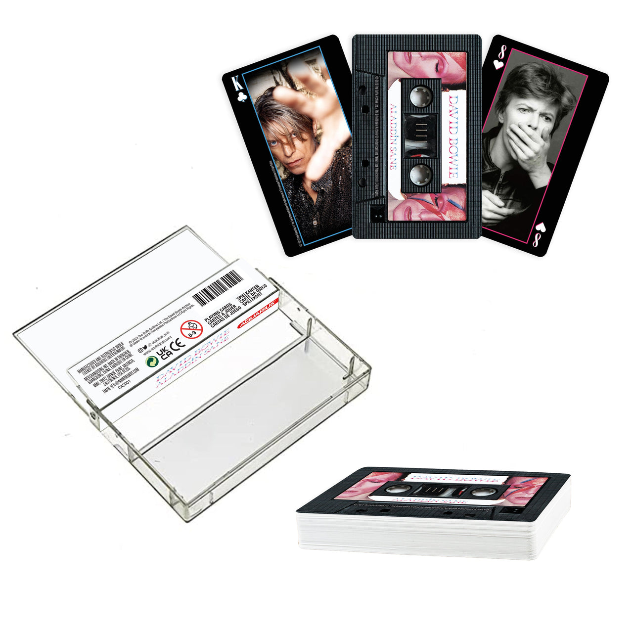David Bowie Cassette Playing Cards – 12 PC PPK