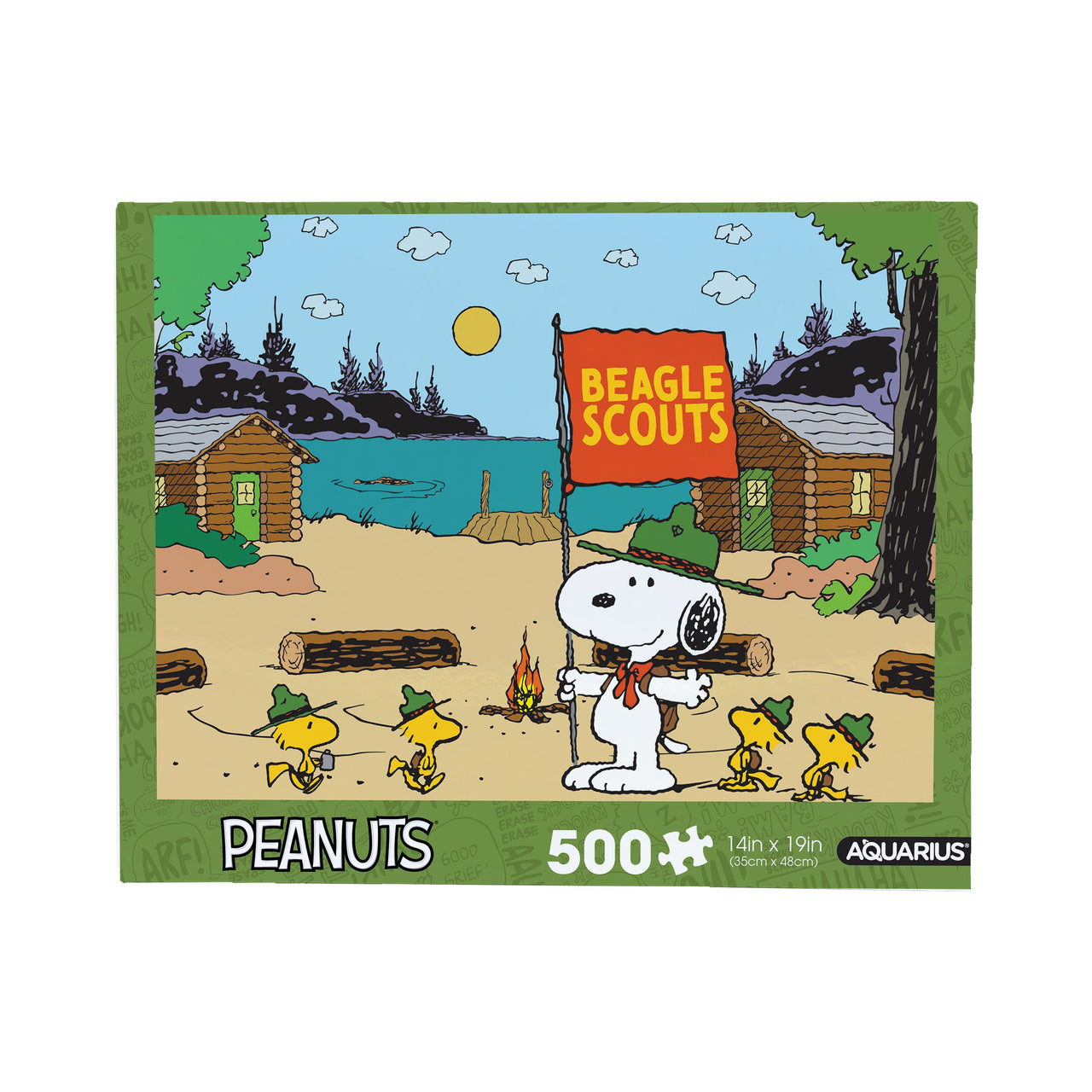 Peanuts Beagle Scouts 500 Piece Jigsaw Puzzle – 3 PC PPK