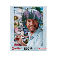 Thumbnail for Bob Ross Hair 500 Piece Jigsaw Puzzle – 3 PC PPK
