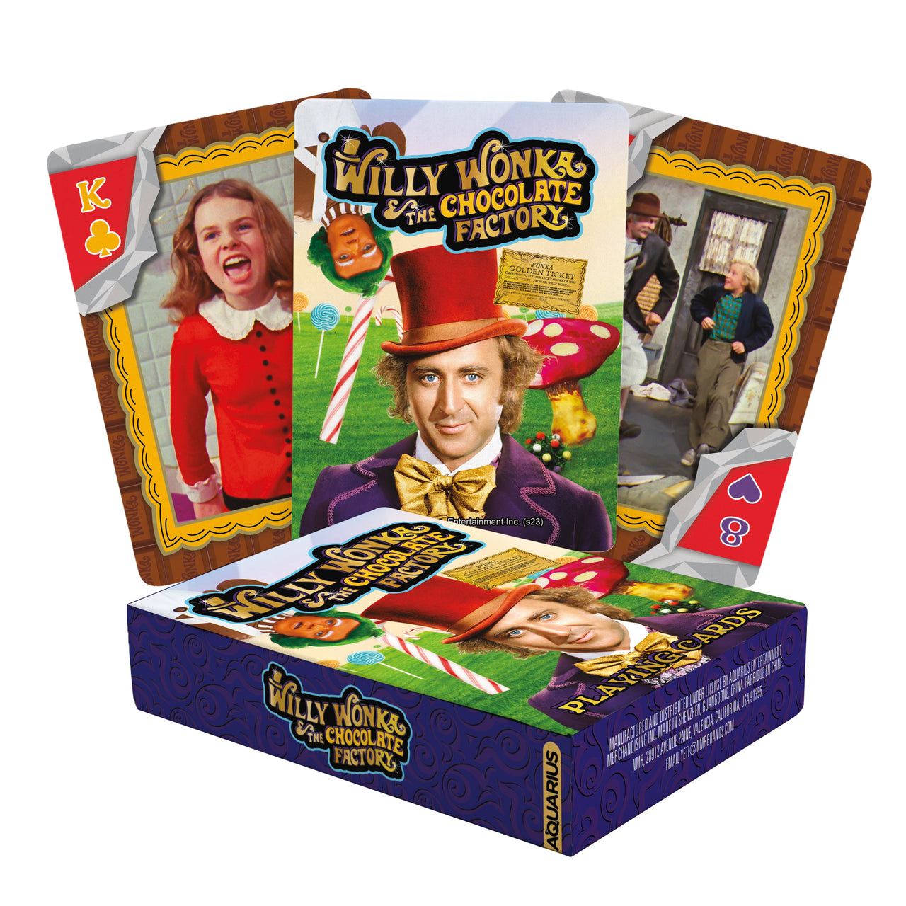 Willy Wonka Playing Cards – 6 PC PPK