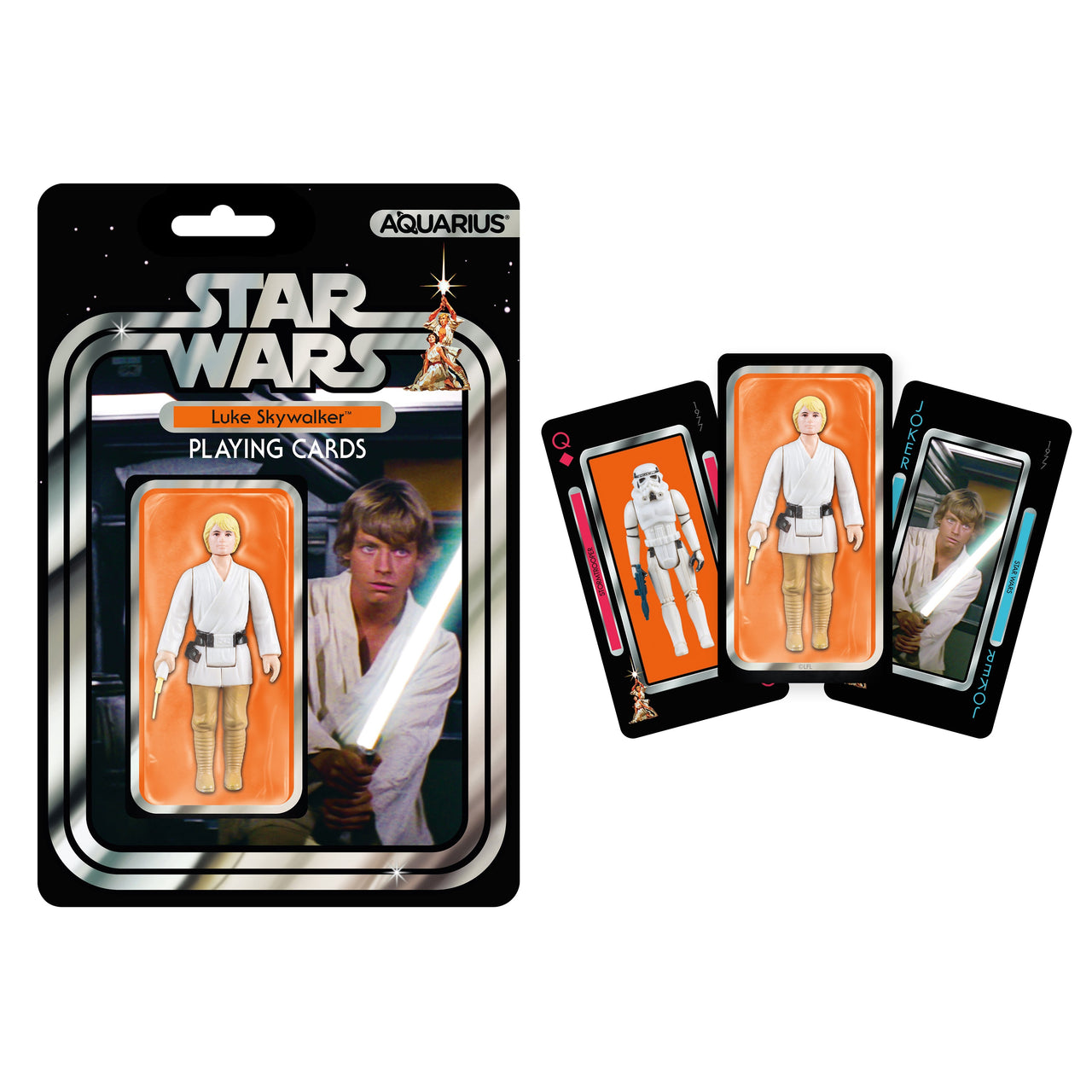 Star Wars Luke Skywalker Retro Toy Playing Cards Series 1 – 6 PC PPK