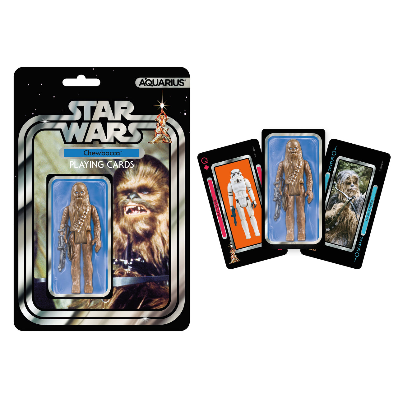 Star Wars Chewbacca Retro Toy Playing Cards Series 1 – 6 PC PPK