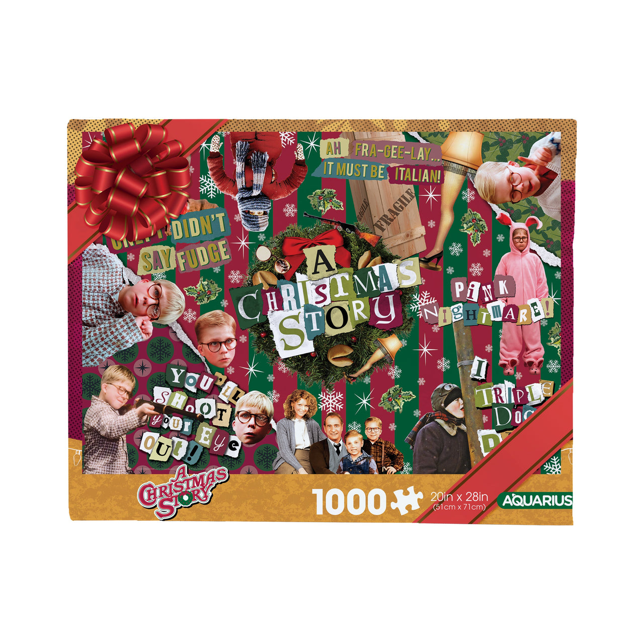 A Christmas Story - Wrapping Paper 1000 Piece Jigsaw Puzzle – 3 PC PPK