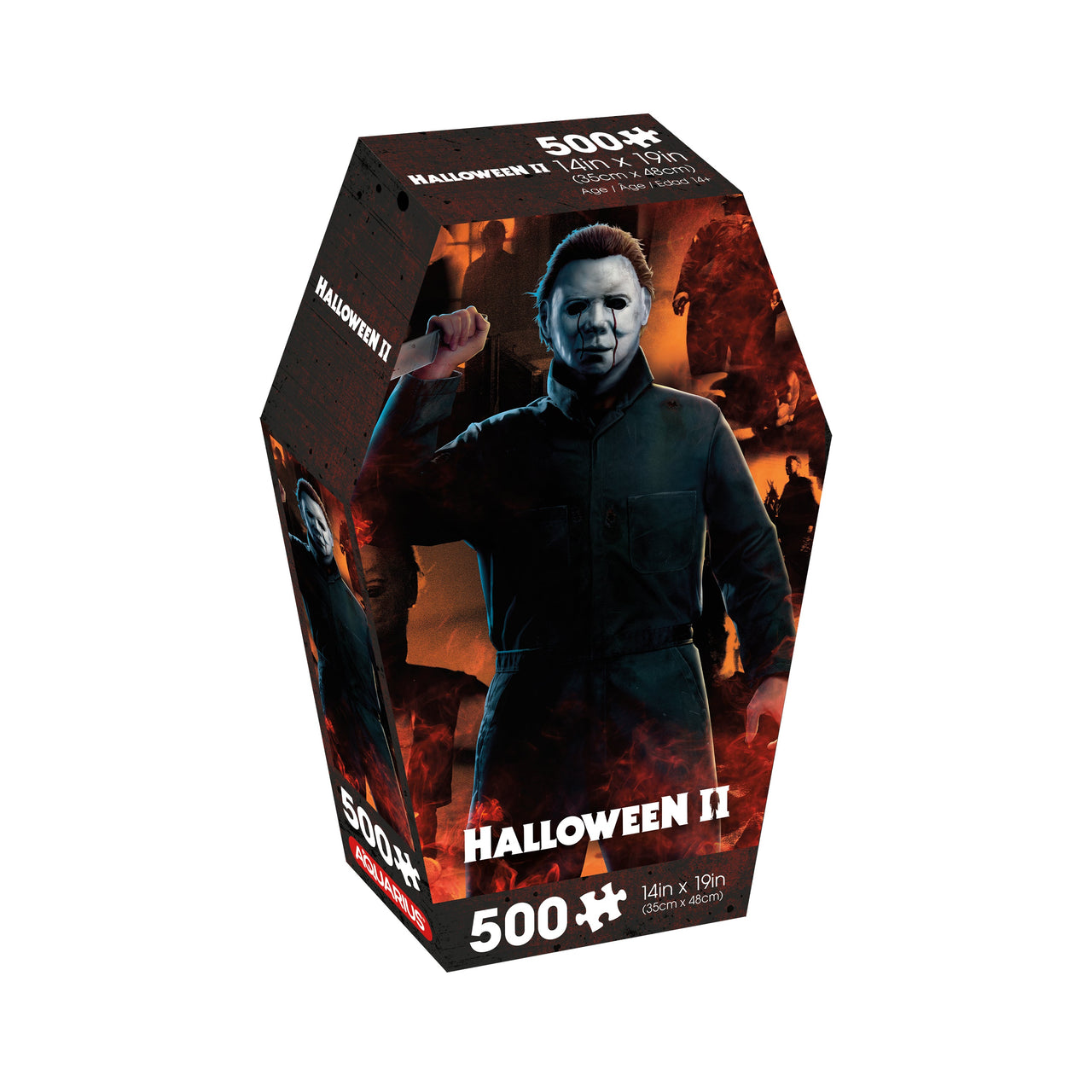 Halloween II Coffin Box 500 Piece Jigsaw Puzzle – 3 PC PPK