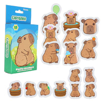 Thumbnail for Capybara Puffy Stickers in Embossed Tin (PDQ) – 12 PC PPK ($3.70 each)