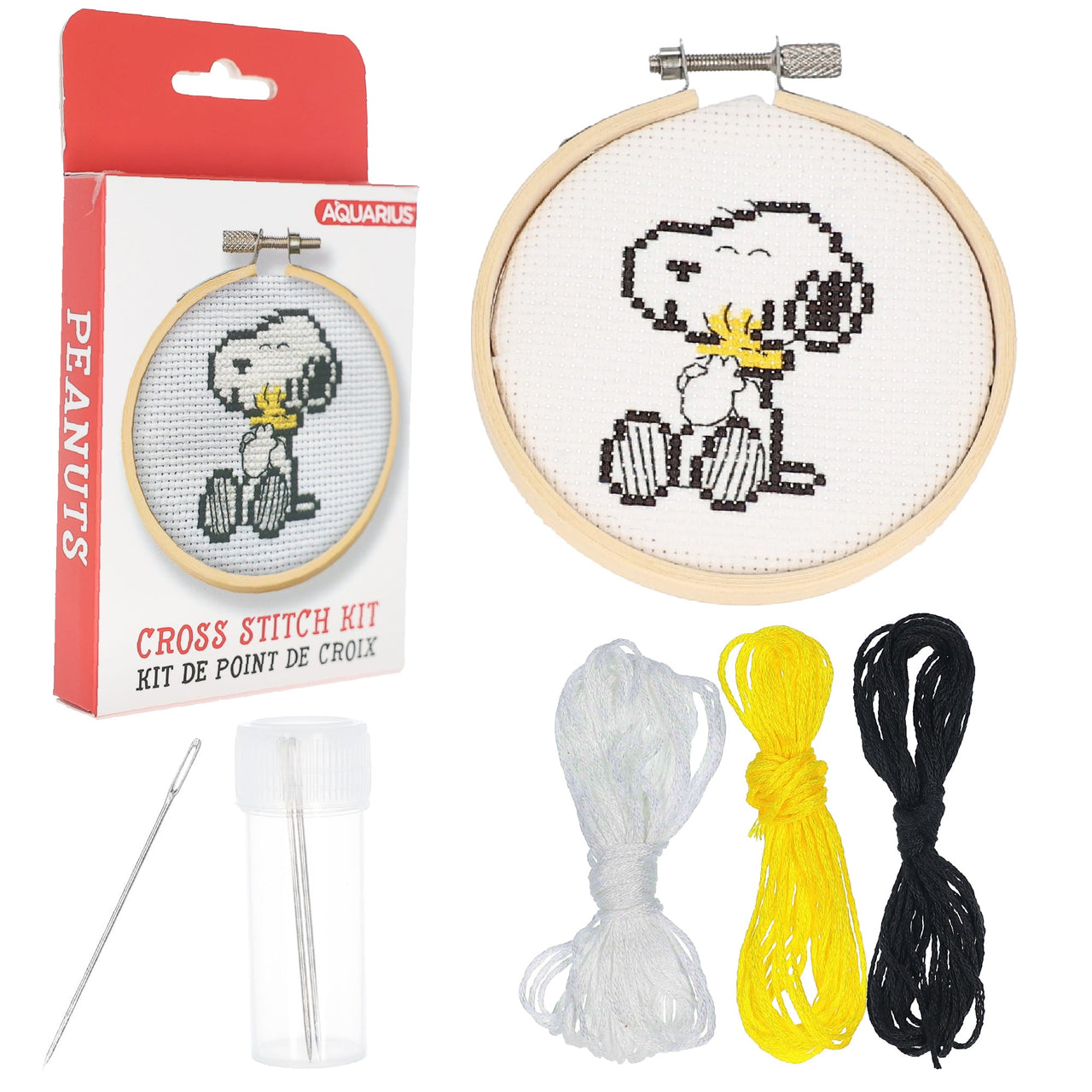 Peanuts Snoopy & Woodstock Cross Stitch Embroidery Kit – 6 PC PPK ($5.30 each)