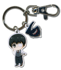 Thumbnail for TOKYO GHOUL- SD KANEKI & MASK METAL KEYCHAIN