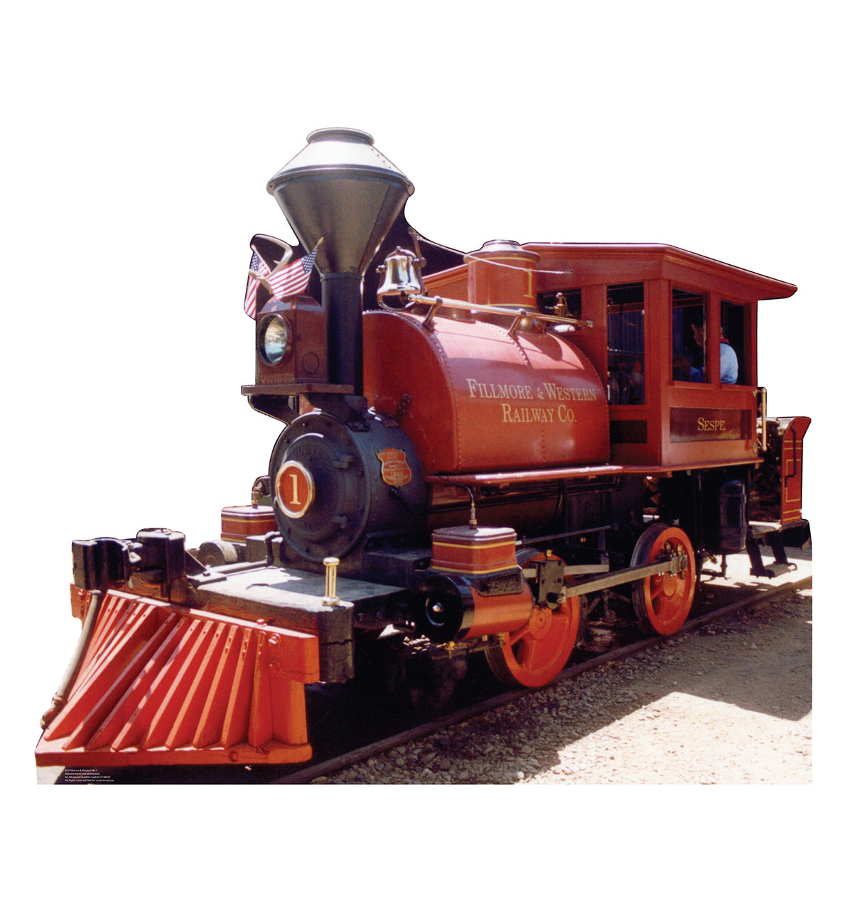 F&W Train Cardboard Cutout