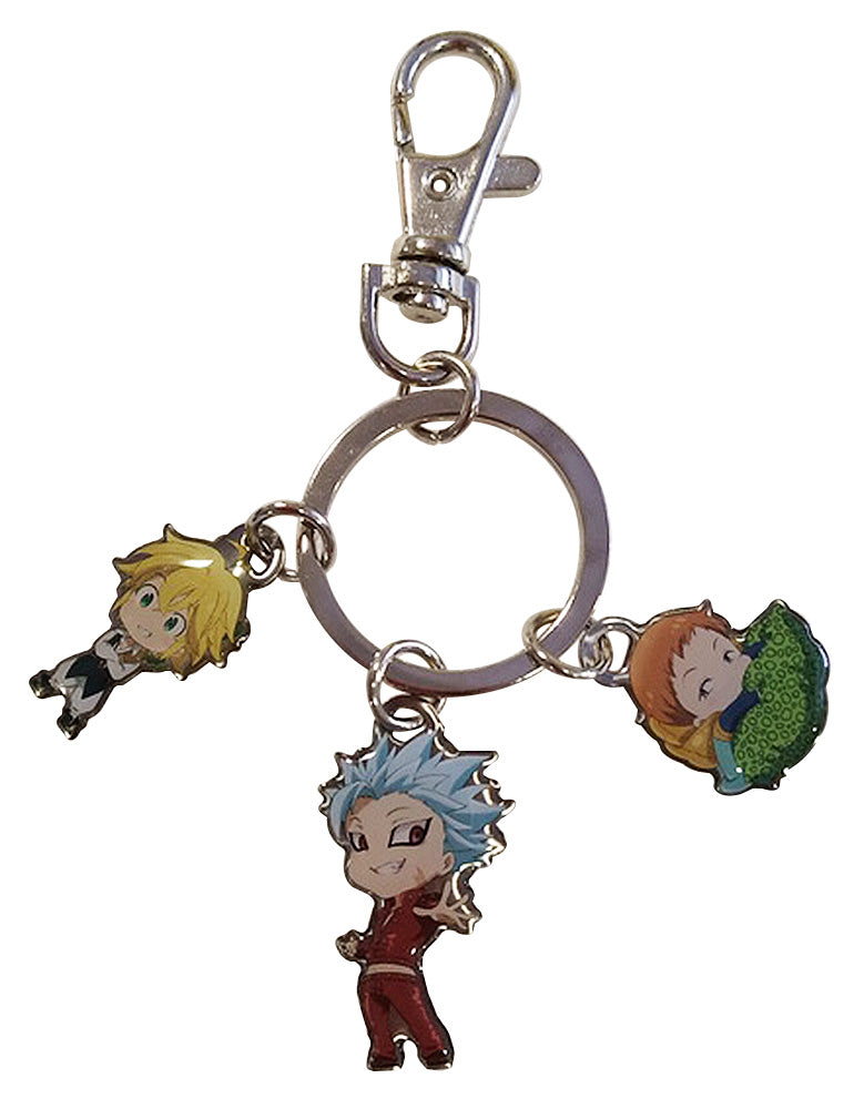 THE SEVEN DEADLY SINS- GROUP METAL KEYCHAIN