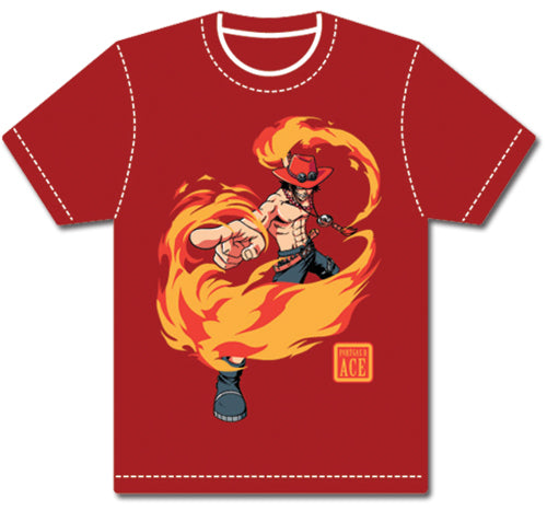 ONE PIECE ACE T-SHIRT (RED)