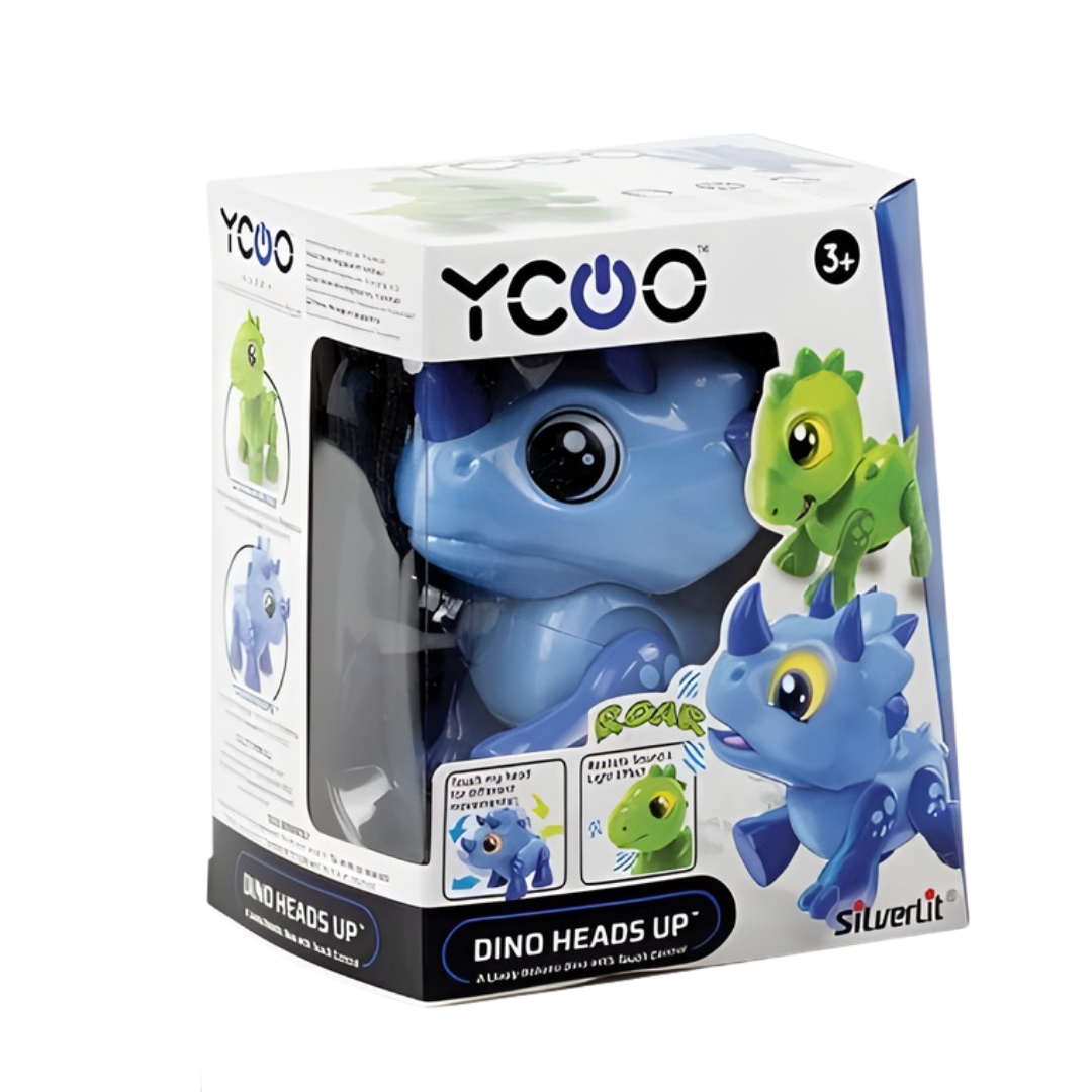 Dino Heads Up Interactive Green Stegosaurus Toy