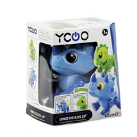Thumbnail for Dino Heads Up Interactive Green Stegosaurus Toy