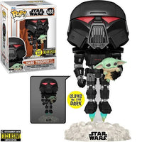 Thumbnail for Dark Trooper With Grogu Funko POP! Star Wars The Mandalorian Bobblehead