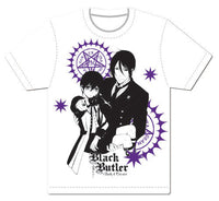 Thumbnail for BLACK BUTLER BOOK OF CIRCUS - SEBASTIAN AND CIEL MEN SCREEN PRINT T-SHIRT