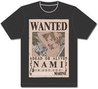 Thumbnail for ONE PIECE- WANTED NAMI MENS SCREEN PRINT T-SHIRT