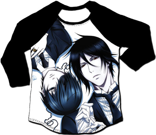 BLACK BUTLER 2 - CIEL AND SEBASTIAN- 3/4TH SUBLIMATION LONG SLEEVE RAGLAN