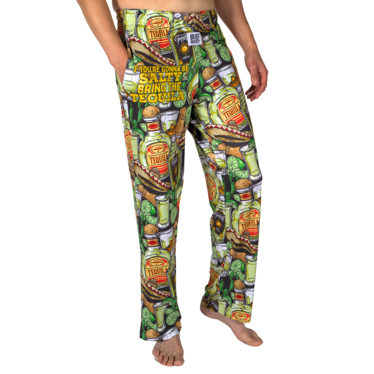 BRIEF INSANITY'S Bring the Tequila Lounge Pants Side View 1