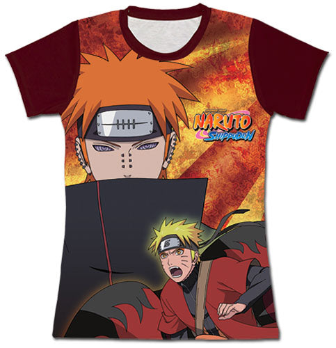 NARUTO SHIPPUDEN - NARUTO AND PAIN JRS SUBLIMATION T-SHIRT