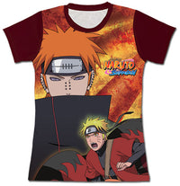 Thumbnail for NARUTO SHIPPUDEN - NARUTO AND PAIN JRS SUBLIMATION T-SHIRT