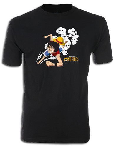 ONE PIECE- RUNNING LUFFY (COLOR VERSION) MEN SCREEN PRINT T-SHIRT