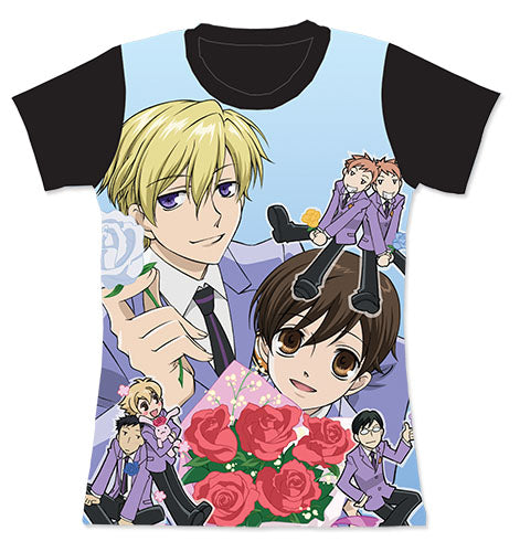 OURAN HIGH SCHOOL HOST CLUB- FLOWER GROUP JRS SUBLIMATION T-SHIRT