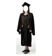 Thumbnail for Life-size Female Graduate Black Cap / Gown Cardboard Cutout