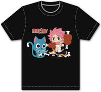 Thumbnail for FAIRY TAIL- HAPPY AND NATSU EATING MENS SCREEN PRINT T-SHIRT