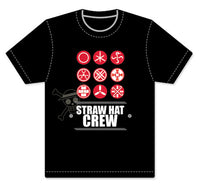Thumbnail for ONE PIECE- STRAW HAT CREW SYMBOLS MEN SCREEN PRINT T-SHIRT