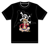 Thumbnail for ONE PIECE- LUFFY PEACE SIGN- MEN SCREEN PRINT T-SHIRT