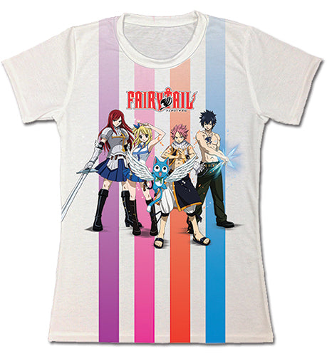 FAIRY TAIL- GROUP WITH LINES JRS SUBLIMATION T-SHIRT