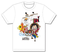 Thumbnail for ONE PIECE- SD LUFFY & SUNNY MEN'S SCREEN PRINT T-SHIRT