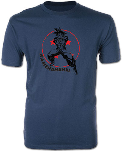 DRAGON BALL SUPER- GOKU KAMEHA MEN'S SCREEN PRINT T-SHIRT