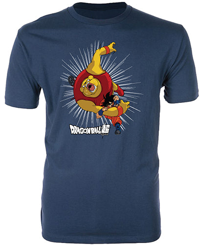 DRAGON BALL SUPER- GOKU VS BOTAMO SCREEN PRINT MEN T-SHIRT